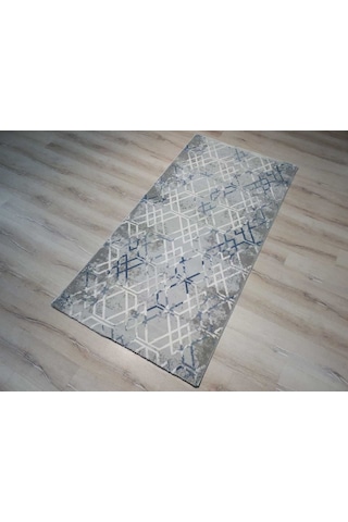 Armis Halı Kolaj A311A Gri Mavi Halı Yolluk 100X200 Cm