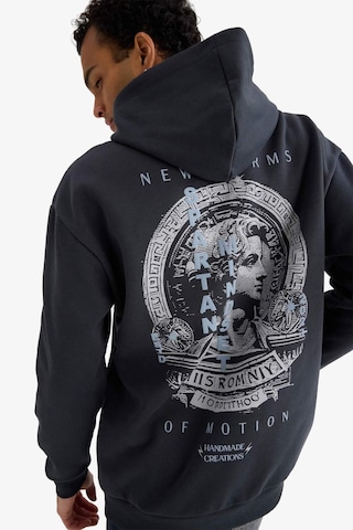 Defacto Boxy Fit Kapüşonlu Baskılı Sweatshirt F2109ax25auar206 Antrasit-ar206