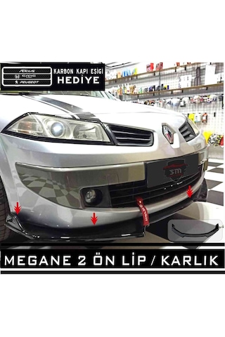 Megane 2 Ön Tampon Eki / 4 Parça Lip Karlık Gri