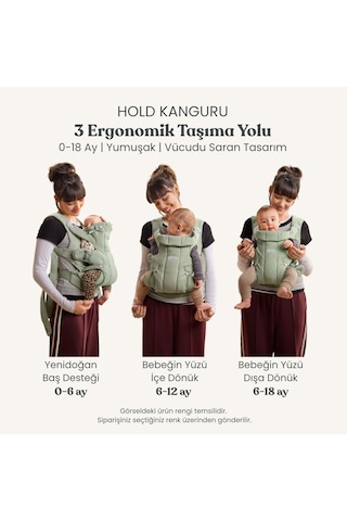 Babybjörn 2 Li Set Begin Ana Kucağı & Kanguru Hold Woven Light Green