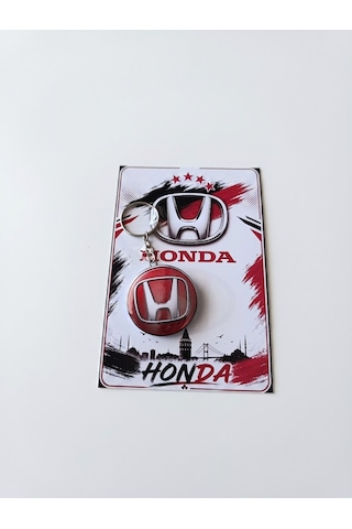 2 Adet Şişe Açacaklı Honda Anahtarlık Kartpostallı Hediyelik