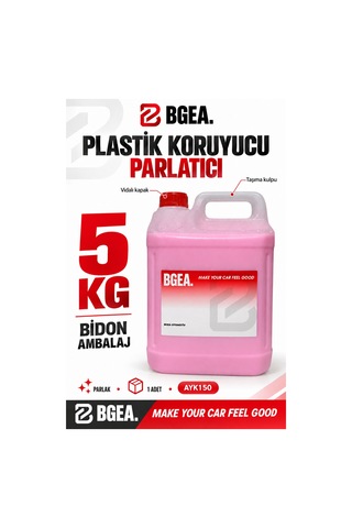 Bgea Plastik Koruyucu Parlatıcı Parlak 5 Kg Torpido Ve İç Trim Bakım Ürünü