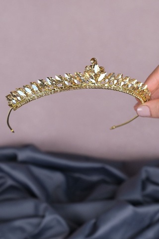 FdayAksesuar En Güzel Gelinlere Özel Ince Mekik Taşlı Gelin Kına Tacı FRDY31652