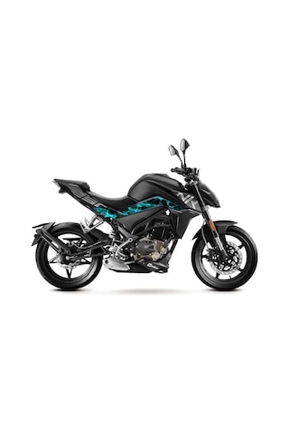 2023 Cfmoto Nk250 Turqoise Turkuaz Orta Şase Sticker Etiket Mo