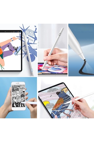 Evrensel Tablet Ve Dokunmatik Telefonlarla Uyumlu Hassas Çizim Ve Tasarım Kalemi Çok Renkli