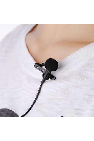 Yifomall "taşınabilir Klipsli Mikrofon - İphone Uyumlu, İpad, Bilgisayar İçin Yüksek Hassasiyetli 3.5mm Jaklı Lavalier Mikrofon"