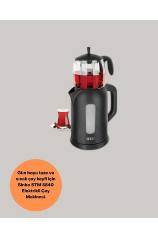 Yeni Nesil Modern Cam Demlik Ve Su Haznesi 0,9 L 1,7 L
