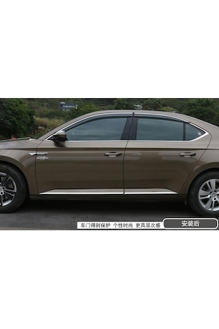 Skoda Süperb Yan Kapı Çıtası Krom 2015-2021 Pas Çelik Süper B