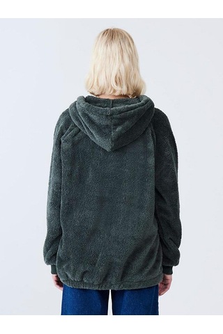 Ltb Serono Peluş Kadın Haki Sweatshırt-13878