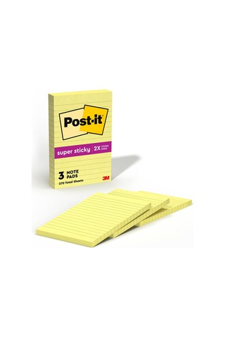 Super Sticky Notes, 5 X 20,3 Cm 3 Pads