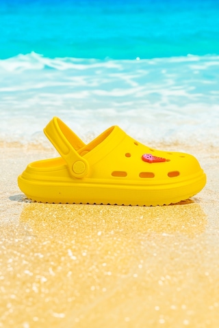 Kiko Kids Eva Plaj Havuz Okul Kreş Kız Çocuk Terlik Twg 755 Sarı