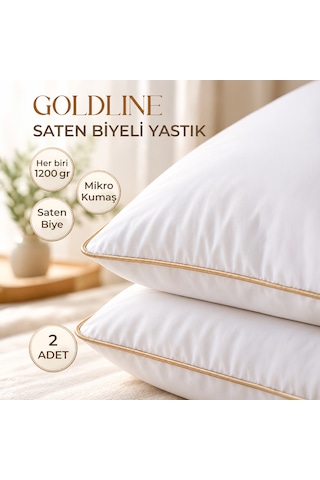 2'li Gold Line Nano Jel Yastık - 1200 Gram Beyaz-  Gold