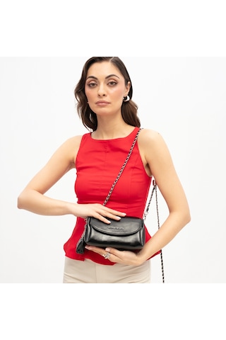 Sisley Siyah Omuz Çantası Kadın Sly 360 Sısley