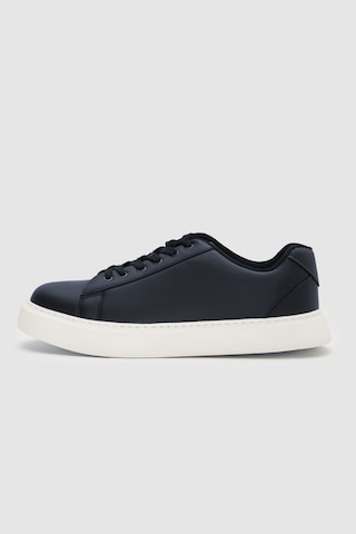 D's Damat 0EC09ORT0378 Lacivert Kalın Beyaz Tabanlı Bağcıklı Sneaker Ayakkabı Lacivert