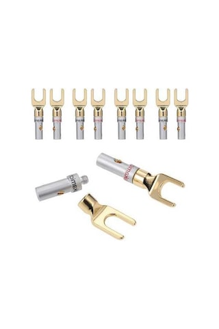 Novahub Y Tipi Ses Adaptörü - 5 Çift Bakır Kaplama Altın Ve Gümüş Kablo Konnektörü