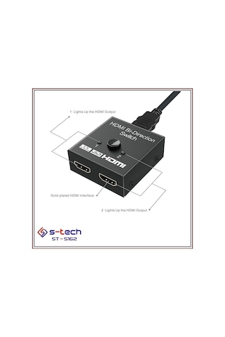 S Tech 2Port Hdmı Switch St 5360