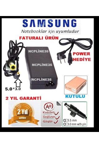 Samsung Uyumlu Laptop Notebook Adaptör Şarj Aleti