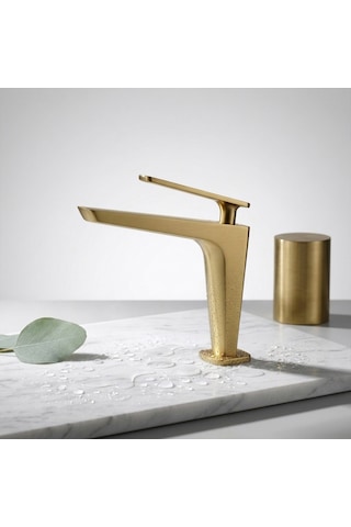 Fg-4112 Mat Altın Lavabo Bataryası