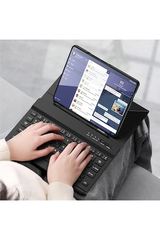 Ugr02 Universal Universal Kılıf Fold Klavye - Siyah