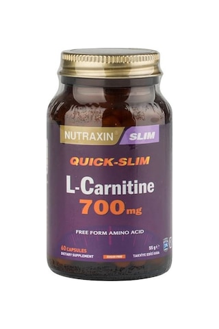 Nutraxin Quick-Slim L-Carnitine 700Mg 60 Kapsül