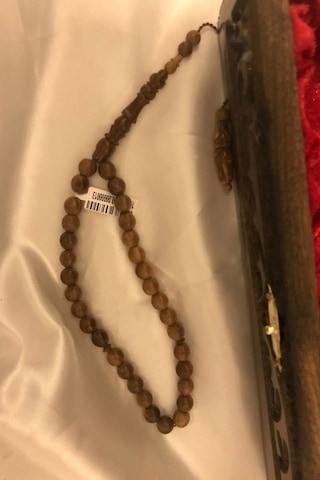 Tespih Kuka Doğal Ahşap Tesbih Gümüş İmameli Ahşap Kutulu Çok Renkli