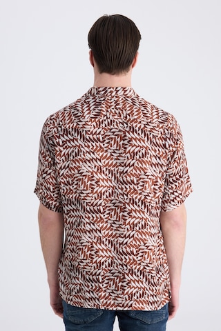 Twn Relaxed Fit Taba Baskılı Rayon Gömlek 0ec02ap14313m J01