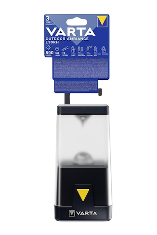 Varta 18666 Outdoor Ambiance L30RH Kamp Lambası Siyah