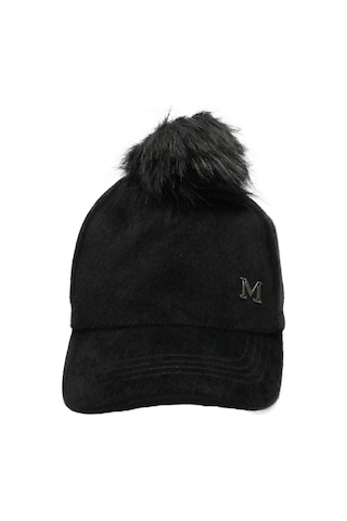 Cappello Kadın Siyah Tüylü Düz Şapka Capmc202R001 Siyah
