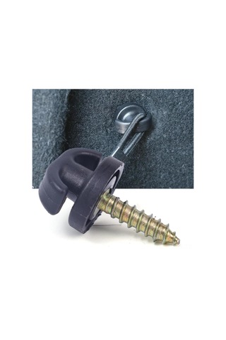 Monyee Otomobil Bagajlık Kancası, Evrensel Bagaj Ağı Takımı, Suv/off-road Uyumlu, Gürültüyü Azaltır, 4 Adet Abs Plastik, 38x25mm, Sıkma Montajlı