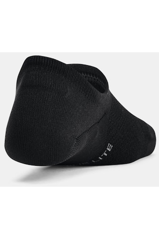 Under Armour Kadın UA Breathe Lite Ultra 3’lü Paket Low Liner Çorap 1370075-001 Siyah - Gri