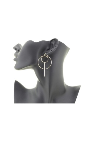 Minimalist Çemberler Altın Küpe Sarı Altın