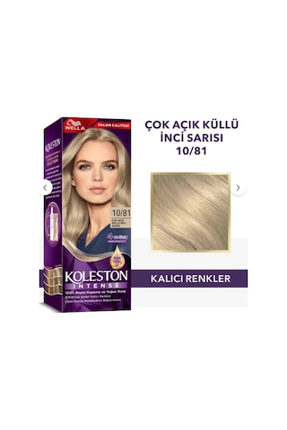 Koleston Intense 10/81 Çok Açık Küllü İnci Sarısı Saç Boyası