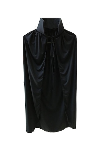 Siyah Yakalı Pelerin - Vampir Pelerin - Dracula Pelerin 90 Cm Çok Renkli