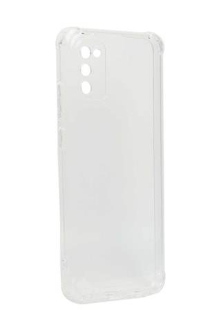 Galaxy Uyumlu A02s Kılıf Tchs Kamera Korumalı Nitro Anti Shock Silikon - Renksiz Renksiz