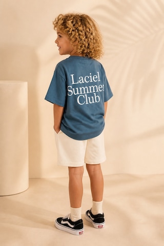Eray Alp Kids Unisex Çocuk Mavi Tişört Şort Takımı Yazlık Günlük Model
