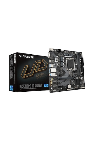 Gigabyte B760M H DDR4 Intel B760 3200 MHz DDR4 Soket 1700 mATX Anakart