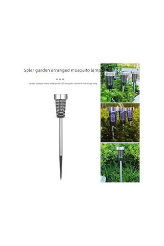 Monyee Güneş Enerjili Dış Mekan Led Isıtıcı, Sokağa Bahçe Ev İçin Su Geçirmez, Mus Mıça Öldürücü Tutucu Işık Amorf Orta Boy Paslanmaz Çelik