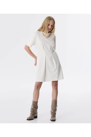 Twist Çıkarılabilir Zincirli Penye Ekru Kadın Elbise Tw6250002168 Ekru