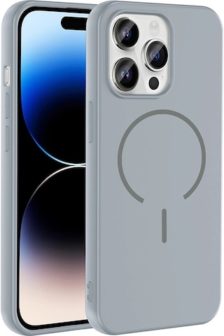 Apple Uyumlu iPhone 14 Pro Max Kılıf M-safe Şarj Özellikli Zore Meta Kapak