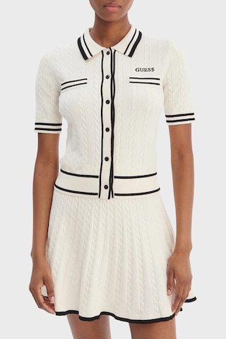 Guess Bayan Hırka V6rr02 Z4652 G1o6 Beyaz Beyaz
