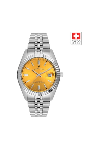 Inspıratıon Jwg04201 Sellita Sw200-1, 26 Jewels Otomatik Mekanizmalı, Swiss Made Erkek Kol Saati Gümüş