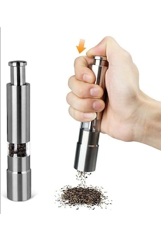 Karabiber Tuz Baharat Öğütücü Otomatik Basmalı Baharat Öğütücü