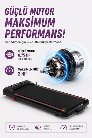 Ekranlı Uzaktan Kumandalı Portatif Bluetoothlu Yürüme Ve Koşu Bandı Rl-895