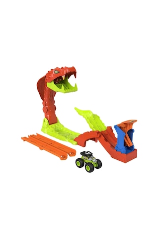 Hot Wheels Monster Trucks Snake Bite Güç Darbesi Oyun Seti Jjn44