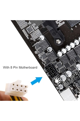 ATX 4 Pin 8 Pin Güç Kablosu 4 Pin Dişi 8 Pin Erkek Anakart CPU