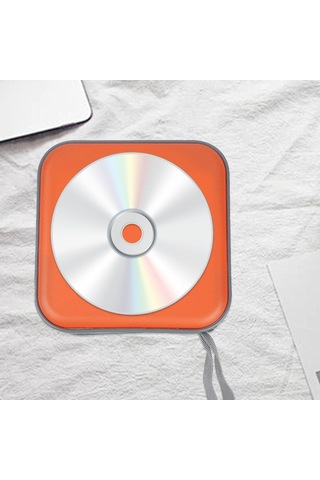 Suntek Cd Kutusu Dvd Saklama Taşıma Çantası Medya Turuncu