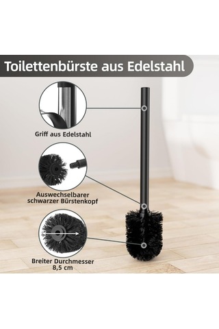 Paslanmaz Metal Wc Klozet Tuvalet Fırçası 33x8x7 1 Adet