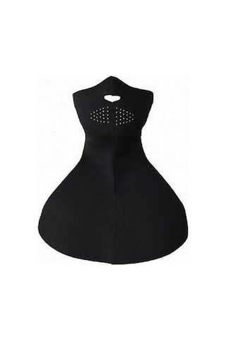 Armode Neopren Uzun Göğüs Korumalı Yüz Maskesi Siyah