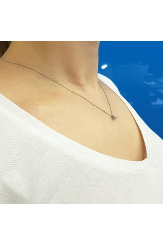 Lova 0,20 Karat Pırlanta Tektaş Kolye - 2040030