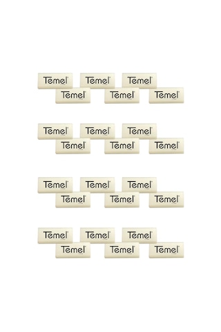 Temel Küçük Beyaz Silgi 24lü